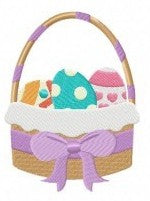 Easter Basket with Eggs Wreath Sash