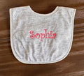 Gray Cotton Baby Bib